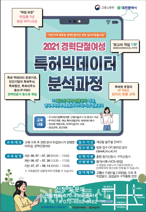 배재대학교 새일센터 빅데이터 분석과정 교육생 모집